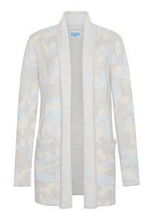 The Camo Travel Coat in Cream/Frost by Burgess