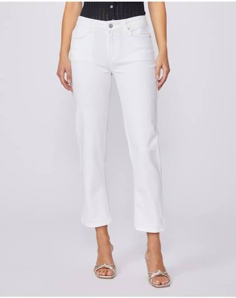 Brigitte Boyfriend Skinny Jean in Bare White Distressed