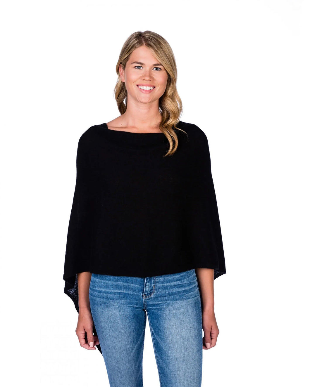 100% Cashmere Dress Topper Poncho by Alashan Cashmere
