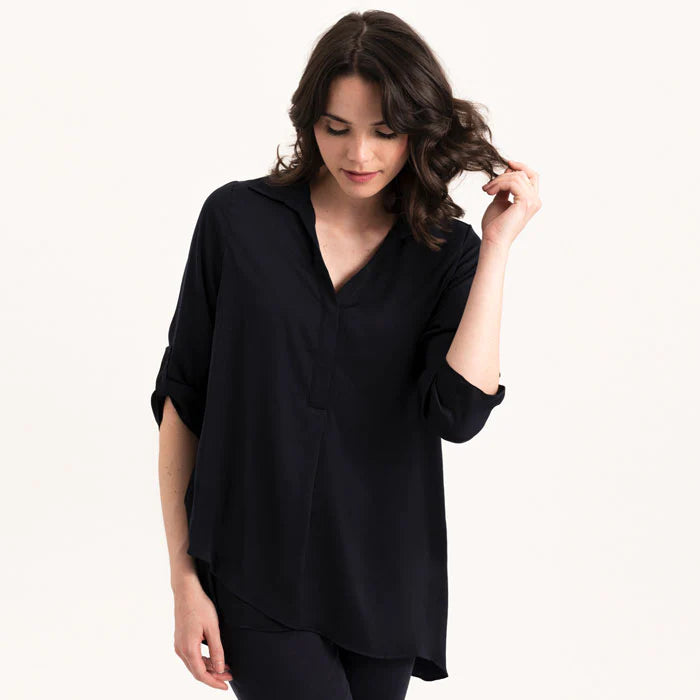 Renuar Airflow Blouse in New Midnight