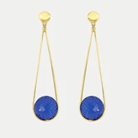 Ipanema Earrings in Midnight Blue by Dean Davidson