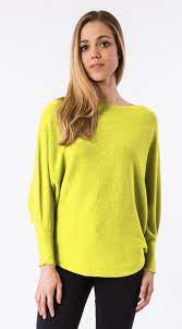 RYU Batwing Sweater in Neon Yellow by Kerisma