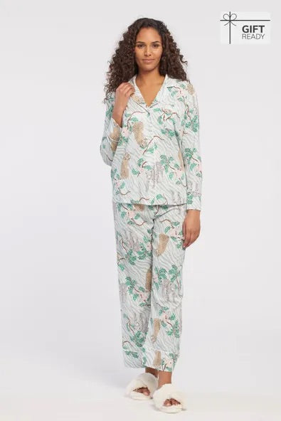 Tribal Tribal Sportswear Women's 2 Piece Flannel Pajama Set