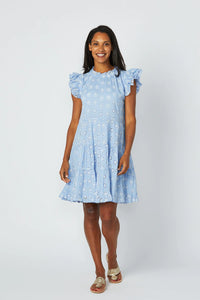 Floral Ruffle Eyelet Dress by Sail to Sable