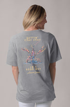 Load image into Gallery viewer, Let’s Get Cray Short Sleeve T-Shirt in Grey by Lauren James

