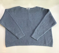 Women’s Cotton Shaker Sweater in Denim by J Society