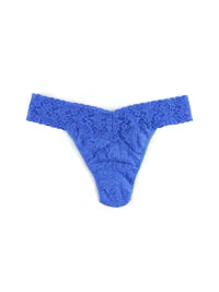 Signature Lace OriginalRise Thong Sea Blue by Hanky Panky