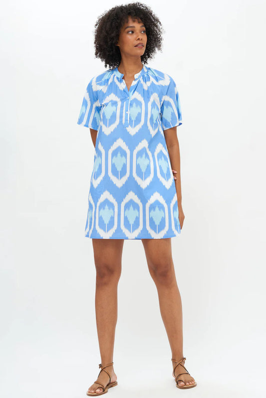 POCKET DRESS- ODISHA BLUE by Oliphant