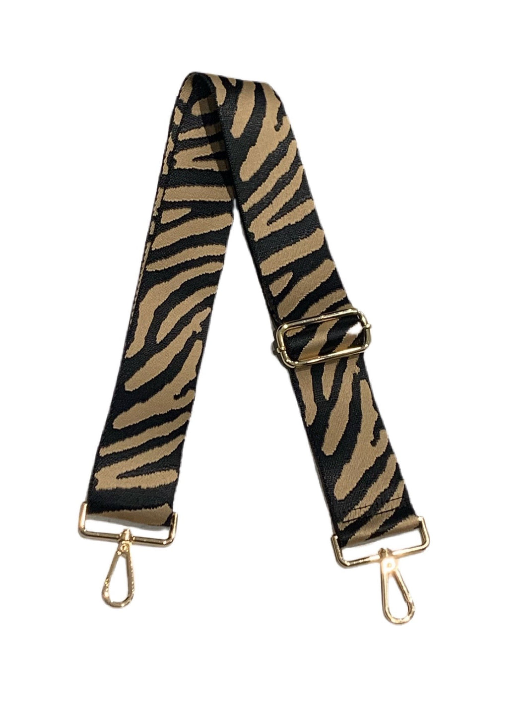 Camel Black Zebra Bag Strap by Ah-dorned