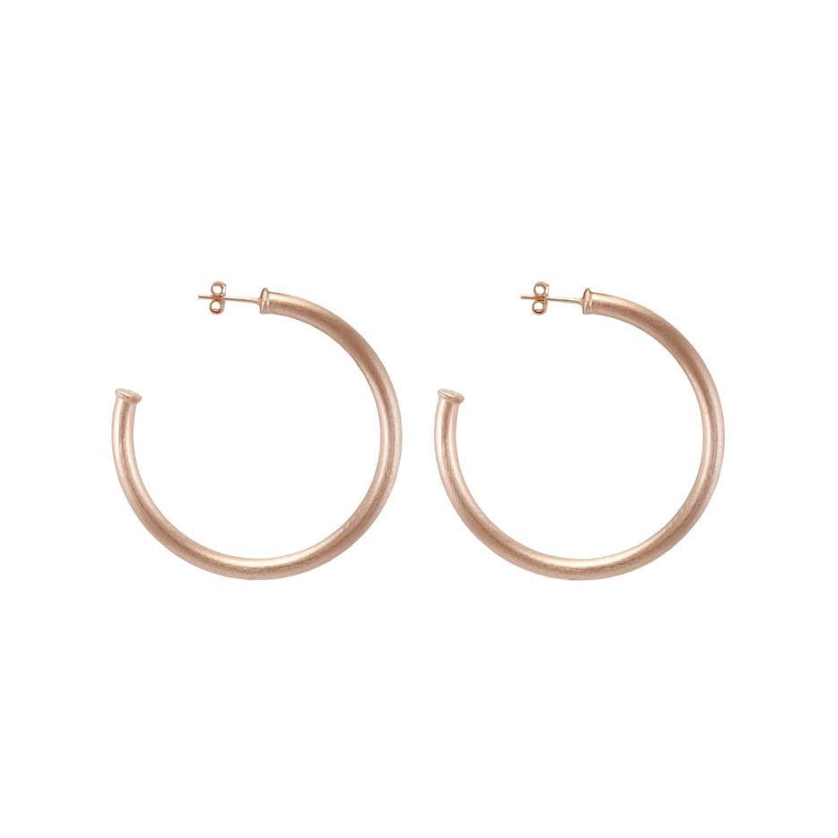 Everybody’s Favorite Hoop Petite in Brushed Champagne by Sheila Fajl