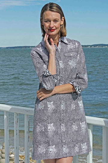 Sag Harbor Dress in “Not Really Louis “ by Dizzie Lizzie