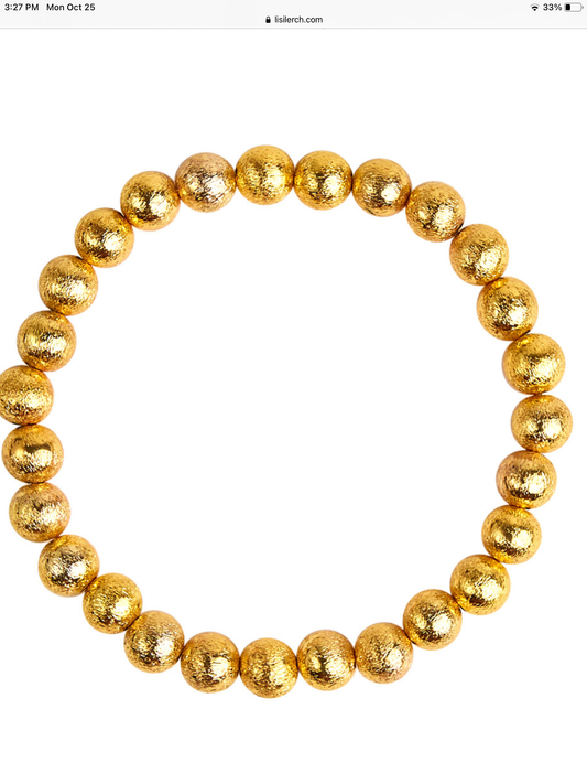 Georgia Bracelet 10mm Gold by Lisi Lerch