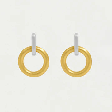 Linear Drop Earrings Two Tone by DeanDavidson