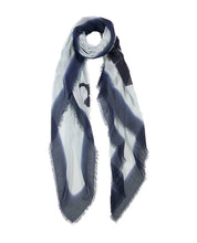 Load image into Gallery viewer, Vintage Artisan Audrey Blue Ice Scarf by Blue Pacific

