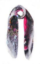 Load image into Gallery viewer, Blue Pacific  Vintage Artisan The Pink Bug Scarf
