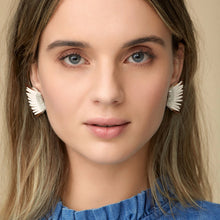 Load image into Gallery viewer, Mini Madeline Earrings White Gold by Mignonne Gavigan
