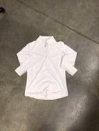 Long Sleeve Zip Mock Neck White by G Lifestyle