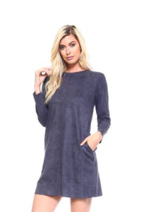 Aurora Long Sleeved Dress in Charcoal by Joh