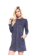 Aurora Long Sleeved Dress in Charcoal by Joh