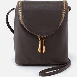 Leather Fern Crossbody in Slate by Hobo Bags