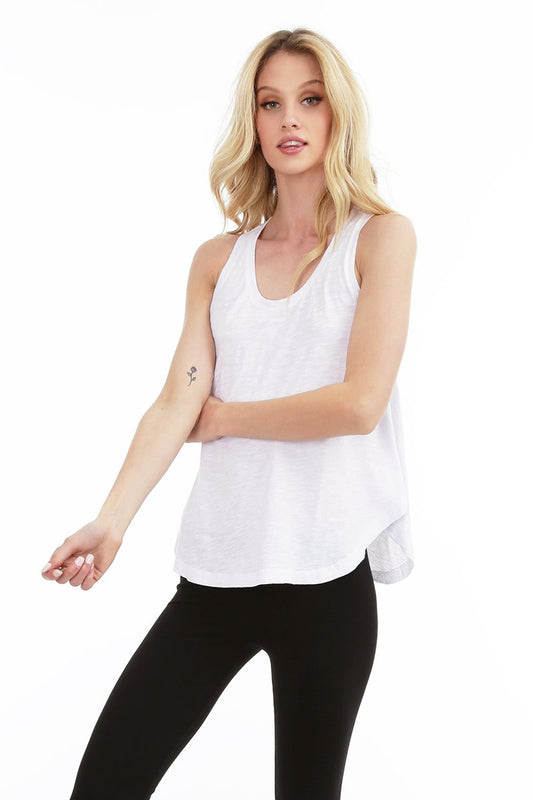 Basic Swing Tank in White by Bobi Los Angeles