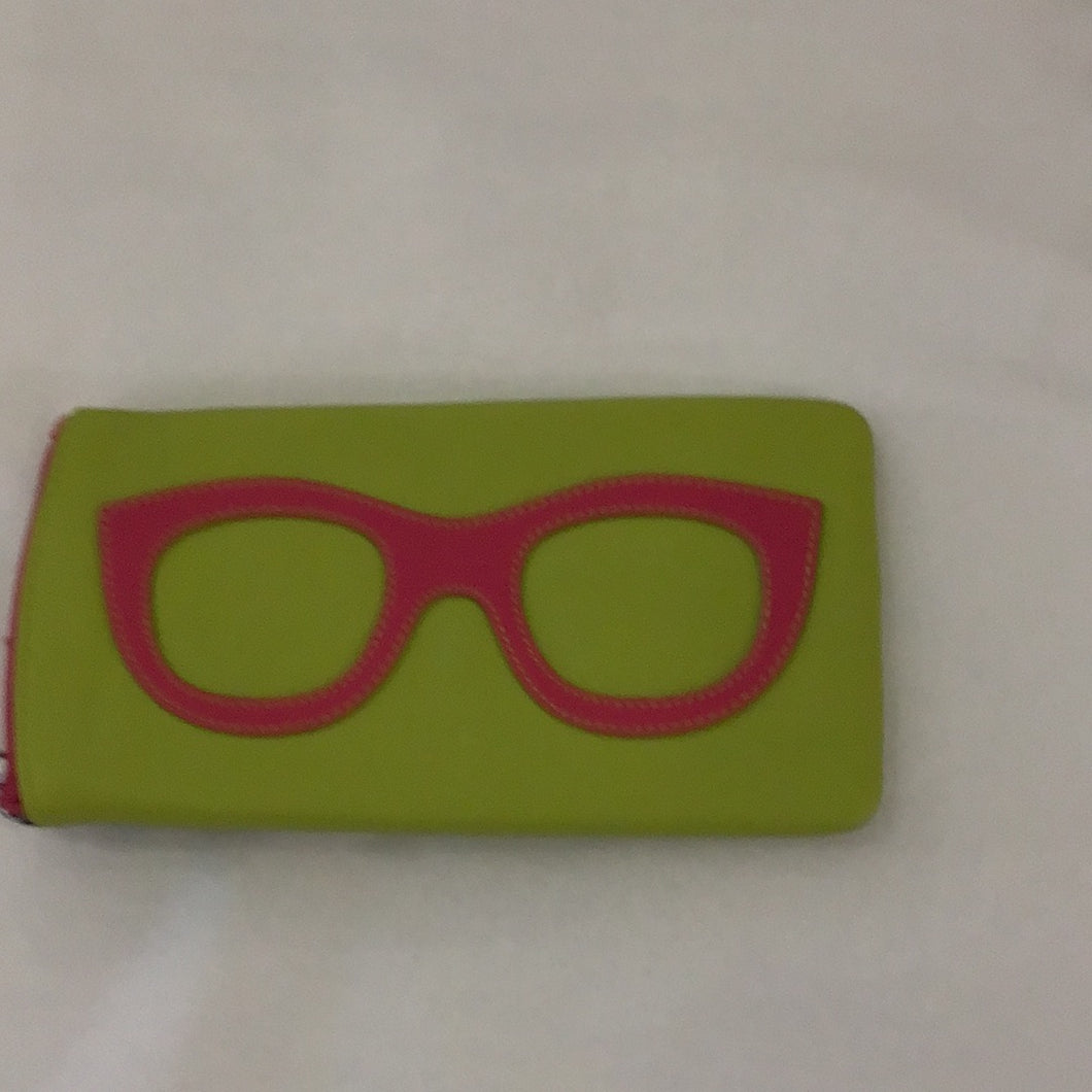 Eyeglass Case with Eyeglass Design Pear/Indian Pink