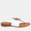 Novalee Sandal in White /Metal by Andre Assous