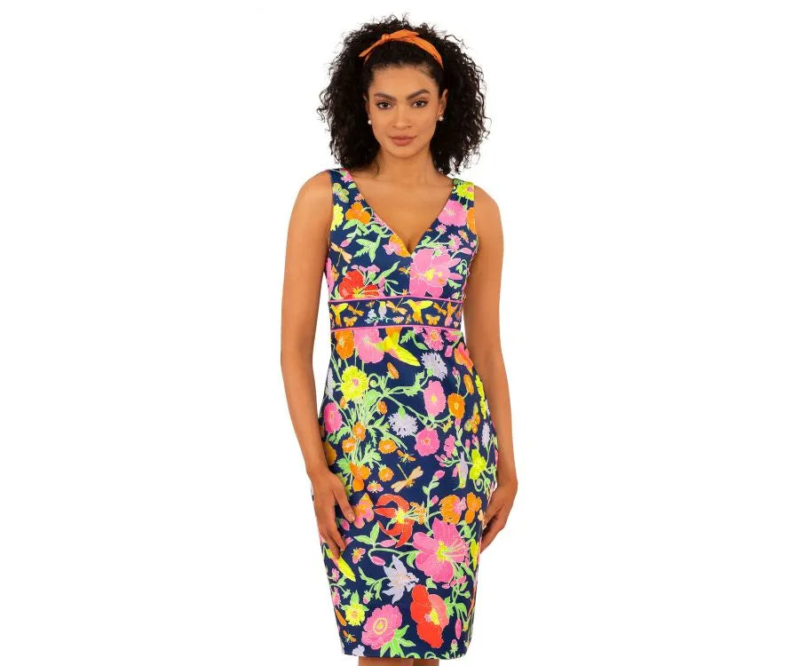 Jersey Harlot Dress Birds and The Bees Navy by Gretchen Scott