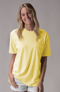 Let’s Get Cray Short Sleeve T-Shirt in Yellow by Lauren James