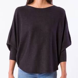 RYU Batwing Sweater in Charcoal by Kerisma