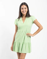 Ginger Dress Pinstripe Green by Jude Connally