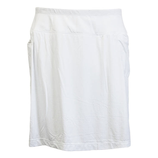 Gottex UPF 50 18 Inch Knit Full Length Golf Skort in White