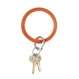 Leather Circle Keychain by Oventure