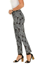Load image into Gallery viewer, Pull-On Ankle Pant in Black Feather by Krazy Larry Style P-507
