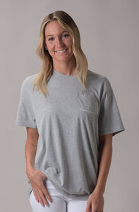 Let’s Get Cray Short Sleeve T-Shirt in Grey by Lauren James