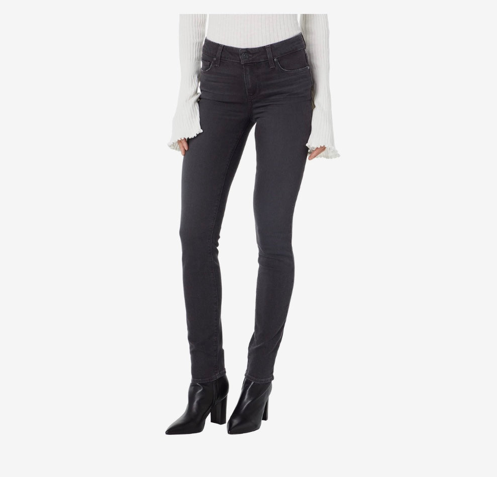 Verdugo Mid Rise Ultra Skinny in Smokey by Paige